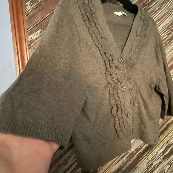 Moth cropped ruffle cardigan - Picture 4 of 6